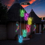 Angel Solar Wind Chimes Light Color Changing Solar Mobile Waterproof LED Solar Powered Wind Chimes for Home Party Yard Garden Decor,Gifts for mom Birthday Gifts