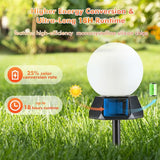 BlcTec Solar Pathway Lights Outdoor, Warm White Path Lights with 3-Sided Solar Panels, 15H Runtime, IP65 Waterproof, Auto On/Off for Patio, Garden, Lawn, Driveway, Yard, Landscape Decor, 2 Pack