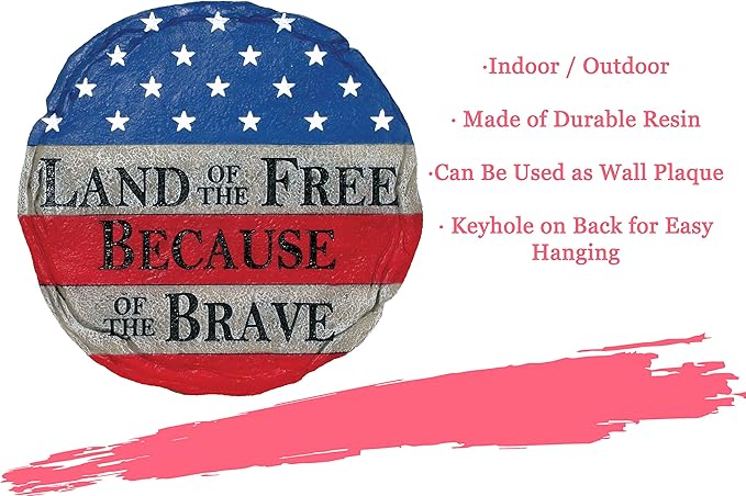 Spoontiques Land of The Free Stepping Stone, one size