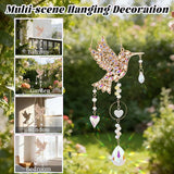 Hummingbird Gifts for Women, Hanging Crystal SunCatcher Indoor Window, Mothers Day Birthday Housewarming Gifts for Mom Grandma Friends Bird Lovers, Hummingbird Sun Catcher Outdoor Garden Home Decor