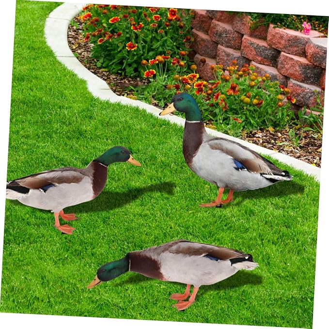 YARNOW 3pcs Acrylic Garden Stake Decor Charming Outdoor Lawn Insert Dusk Pattern for Vibrant Garden Art and Landscape Design