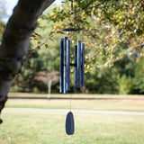 Woodstock Chimes Bells of Paradise Medium 32" Blue Outdoor Memorial Gift, Wind Chimes for Backyard, Porch, Garden Patio Décor, Deep Tone Windchime BPMBL
