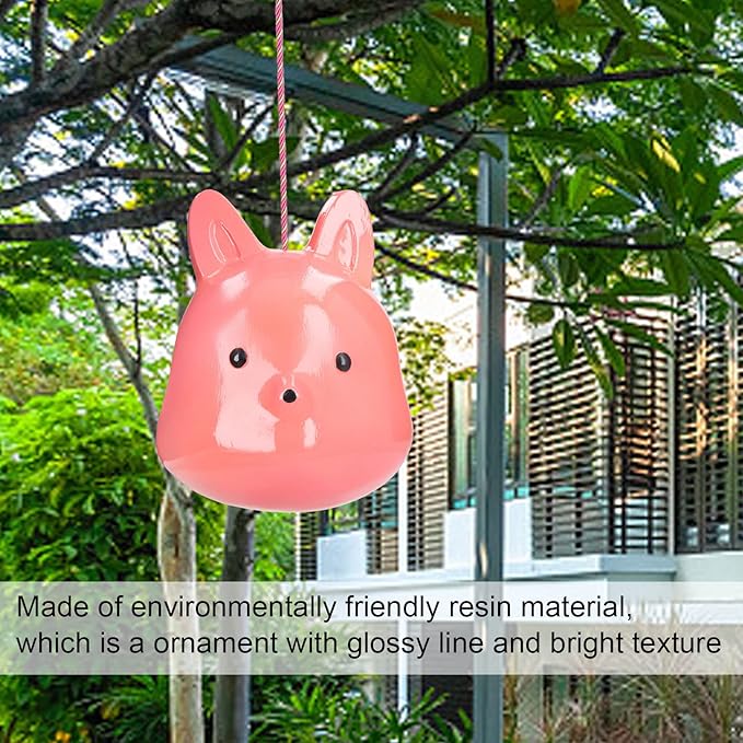 plplaaoo Garden Statues Outdoor Decorations Cute Red Animal Shape Durable Resin Art Sculpture for Yard Lawn Ornaments Home Pendant 11.4 Inch 1737g