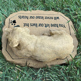 Lily's Home Pet Memorial Stone - Cat or Dog Grave Marker - Durable Waterproof Garden Memorial Stone for Indoor and Outdoor Use - Sympathy Gift for Pet Loss - Dog