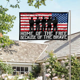 AVOIN colorlife Memorial Day Patriotic House Flag 3x5 FT Double Sided, Veteran USA flag 4th of July Independence Day Large Banner Yard Outdoor Flag
