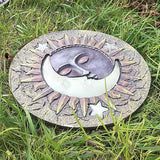 Luminous Garden Stepping Stone, Retro Style Outdoor Backyards Pathway Décor Step Stones, Weatherproof Garden Landscaping Decorative Stone (Size : Style4)