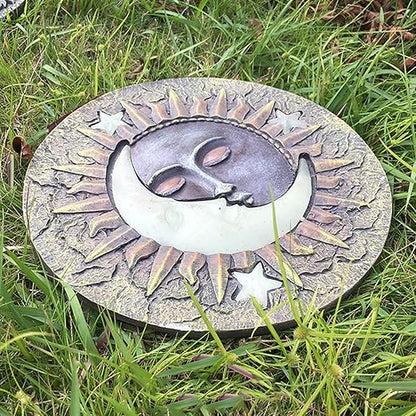 Luminous Garden Stepping Stone, Retro Style Outdoor Backyards Pathway Décor Step Stones, Weatherproof Garden Landscaping Decorative Stone (Size : Style4)