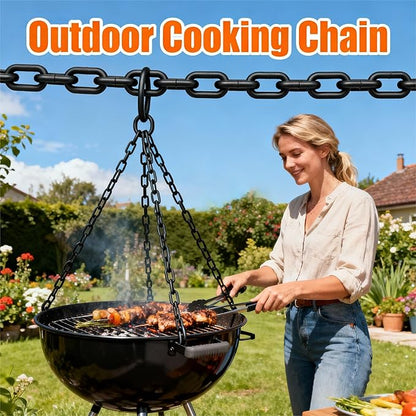 Black Hanging Plant Chains Kit, 10-Inch Adjustable Plant Hangers with Hooks for Hanging Baskets, Bird Feeders, Wind Chimes, Planters and Porch Signs 2Pack