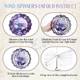 Dragonfly Wind Chime Outdoor - Metal Windchime with Spinners Dragonflies Gifts for Women Garden Patio Yard Home Decor Outside Indoor Hanging Decorative Christmas Thanksgiving Birthday Gift
