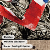 AVOIN colorlife Freedom Boots House Flag 28x40 Inch Double Sided, Patriotic 4th of July Independence Memorial Day Veteran Soldier Yard Outdoor Flag
