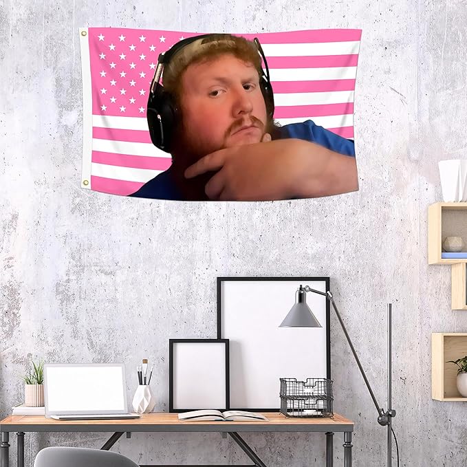 2x3 Ft Decorative CaseOh MeMe Flag Funny Double Stitched with 2 Brass Grommets Decor for Indoor Outdoor, Wall Hanging Tapestry College Dorm Room Decoration
