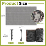 Koi Pond Netting Kit 19.7x30ft, Heavy-Duty Pe, Bird Deer Fence Netting, Durable Net Cover for Leaves, Protect Fish from Blue Heron Bird, Cats & Predators, Stakes & Ties Included