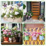 Cinrobiye 12Pcs Easter Planter Stakes Religious He is Risen Flower Pot Signs Christian Cross Stake Outdoor Lawn for Easter Party Patio Yard Outside Greetings Home Farmhouse Decor