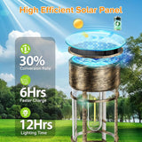 LETMY 12 Pack Brown Solar Pathway Lights Outdoor, Bright Solar Lights Outdoor Waterproof IP65, Solar Garden Lights Outdoor for Yard Walkway Driveway Landscape Garden Decor (Bronze)