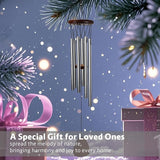Wind Chimes for Outside Clearance,Aluminum Memorial Windchime Outdoor Suitable for Loss of Loved One Patio Decor Indoor Porch Balcony Garden Decor(Silver)