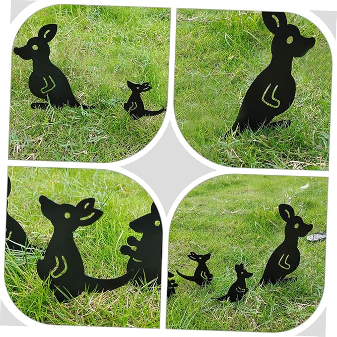 POPETPOP 1set Decorative Wrought Iron Garden Statues Hollow Lawn Ornaments for Courtyard Decoration for Farmhouse Styles
