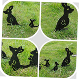 POPETPOP 1set Decorative Wrought Iron Garden Statues Hollow Lawn Ornaments for Courtyard Decoration for Farmhouse Styles