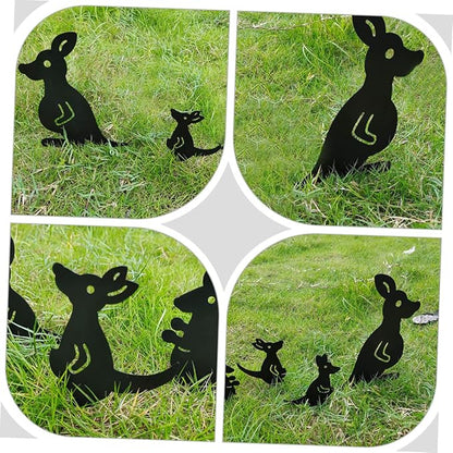POPETPOP 1set Decorative Wrought Iron Garden Statues Hollow Lawn Ornaments for Courtyard Decoration for Farmhouse Styles