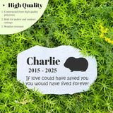 Personalized Pet Memorial Stone - Guinea Pig Headstone -Hamster Tombstone - Garden Stepping Stone Customized - Loss Gift for Hamster - Garden Cemetery Decorations