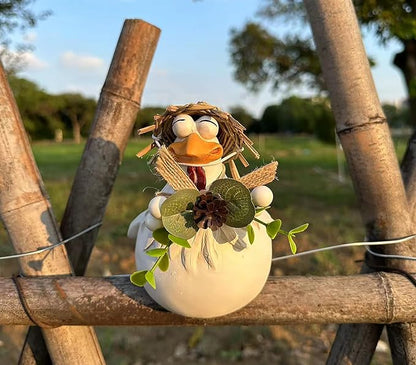 Teaeeno Chicken Fence Decor Statues,Funny Farm Sculpture Chicken Decorations,3 Chickens a Set,Resin Chicken Figurines,Cute Animal Outdoor Sculpture for Home Garden Stairs,Farm,Patio,Backyard