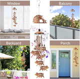 Wind Chimes for Outside, Pig Gifts for Women Men, Memorial Wind Chimes with 4 Aluminum Tubes, Farmhouse Decor for Garden Patio Porch, Includes Card & Box