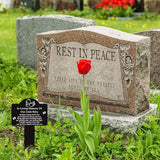 Roowest Cemetery Grave Decorations Acrylic Memorial Stakes Grave Stake Markers Sympathy Garden Plaque Waterproof Remembrance Sympathy Gift for Cemetery Graveside Outdoors Yard(Baby)