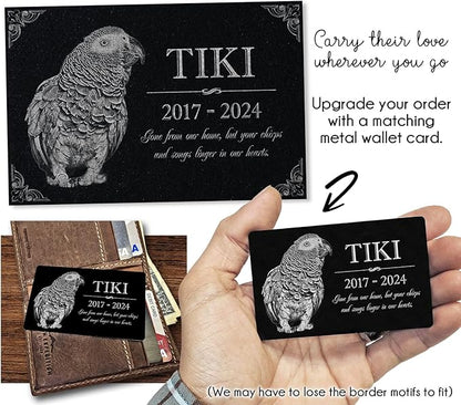 Your Image Pet Memorial Stone: Rabbit Memorial Granite Marker | Bunny Grave Stone | Tribute | Headstone, Outdoor Tombstone Gravestone | Pet Loss Bereavement | Memorial for Garden