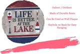 Spoontiques - Garden Décor - Lake Stepping Stone - Decorative Stone for Garden