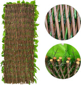 Expandable Fence Privacy Screen for Balcony Patio Outdoor,Decorative Faux Ivy Fencing Panel,Artificial Hedges (Single Sided Leaves)