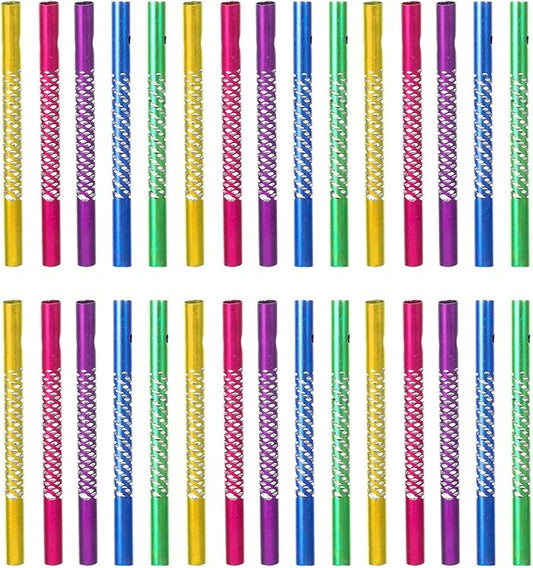 NUOBESTY 50pcs Wind Chime Tubes, Wind Chime Parts DIY Aluminum Hollow Tubes Replacement Windchime Kit Craft Supplies for Handicraft Enthusiasts for Patio, Garden, Outdoor, Home