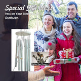 Wind Chimes Tree of Life for Loss of Loved One,33" Memorial Windchimes for Clearance,Sympathy Gift,Housewarming Gift,Listen to The Wind Chimes for Garden,Patio Decoration(Silver)