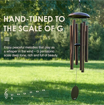 Wind Chimes for Outside Deep Tone - 38'' Wind Chimes Outdoor Clearance, Deep Tone, Windchimes Outdoors, Memorial Gift, Sympathy Gift, Garden Patio, Home Décor, Bronze