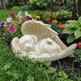 Elenon Dog Pet Memorial Stones Outdoor Statue, Sleeping Dog Memorial Stones Garden Statue Decor, Pet Loss Sympathy Grave Gifts
