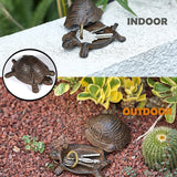 Key Hider Outdoor Turtle - Cast Iron Turtle Hidden Key Holder for Outside, Yard and Decoration Garden, Hide A Key Outdoor