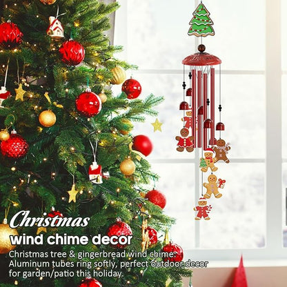 35" Metal Wind Chimes for Outdoor Decor, Waterproof Hanging Wind Bell for Garden, Patio, Porch, Elegant Ornament for Yard Porch,Garden Decoration Outdoor