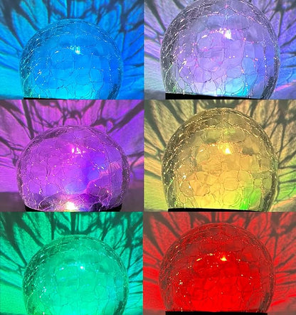 Wind Spinner - Replacement Solar Powered Glass Ball for Newer Version of Solar Multi-Color