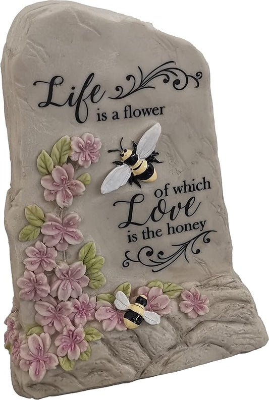 Spoontiques - Decorative Garden Statue - Colorful Home Décor for Indoor or Outdoor Use - Patio Decoration - Garden Accessory - Bee