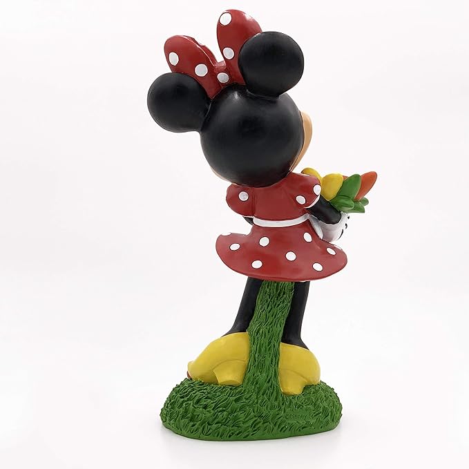 Disney Minnie Holding Flowers Everyday Outdoor Garden Statue, 14 inches Tall, Officially Licensed Disney Product…