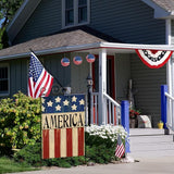 4th of July House Flags for Outdoor, Patriotic American Flag Large Yard Flag,Seasonal Decorative Decorations for Summer 250th Years America Anniversary Holiday Outside 28x40 Inch Double Sided