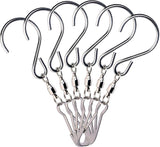HS's Creation 6 Pack S Hook Clip Swivel for Indoor Outdoor Organization Spinning Hanger Clothline Rack Wind Chimes Spinner Prism Windsocks Hanging Plant