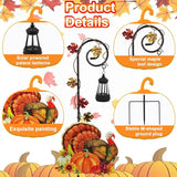 Turkey Garden Metal Stake with Solar Light, Outdoor Solar lamp Decoration, Turkey Solar Lantern for Outdoor Garden Lawn Patio