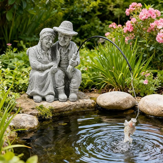 Teaeeno Couple Decor Outdoor, The Top Choice for Garden/Patio Decor,Gift for Valentine, Wedding for Husband and Wife, Farmhouse Decor