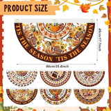 6 Pcs Fall Thanksgiving Decoration Autumn Football Garden Bunting 1.5 x 3 ft Maple Leaves Sunflower Outdoor Welcome Banner Pumpkin Fan Bunting for Thanksgiving Holiday Indoor Outdoor Yard Decor