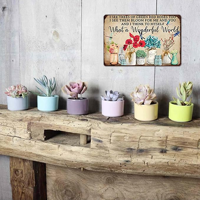 Artlunar Funny Garden Plant Flower Sign Outside Yard Art Decor - Humorous Gardening Gift for Women Enthusiasts, 12" x 8" (985)