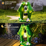 Solar Frogs Statue for Garden Mother's Day Decorations Solar Lantern LED Yard Decorations for Porch Patio,Yard,Lawn - Frog Statue Gifts for Women Mom Grandma (Kiss Frog)