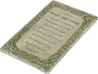 Joseph's Studio by Roman Inc., IRISH BLESSING WALL, Garden Collection, Religious Statue, Holy Family, Memorial, Angel, Patron Saint, Garden Décor (8x5x1)