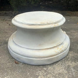 Zaer Ltd. 10.6" Tall Magnesium Pedestal for Angel Statues in Antique Grey Distressed Finish Antique Classical Design (Pedastal)