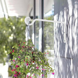 BOLITE Plant Hangers, 10 Inch Hanging Plant Brackets Outdoor Indoor, Wall Hooks for Hummingbird Feeders, Bird Feeders, Planters, Lanterns, Wind Chimes, Home Decor, 2 Pack, White, Gifts for Women Men