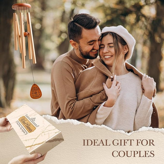 Aurahouse Wedding Gifts Wind Chimes 36'', Engagement Wedding Gifts for Couples 2026 Newlyweds, Bridal Shower Gift for Bride, Anniversary, Registry Gift for Couple