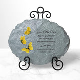 Let's Make Memories Personalized Sympathy Garden Stone - I Am Free - Condolence & Memorial Gift - Customize with Message -11" Lx6 Wx3 D